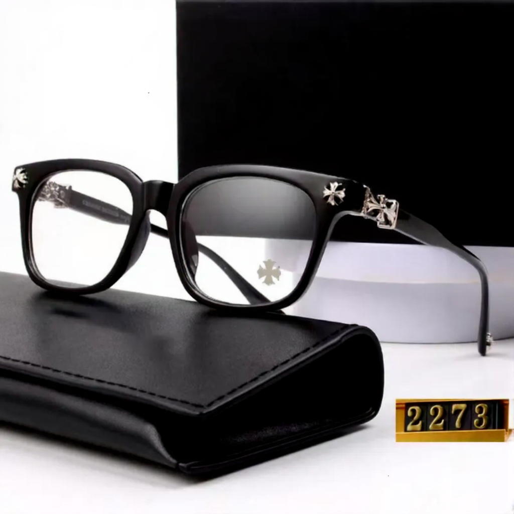 Chrome-Style Minimal Blue Light Glasses