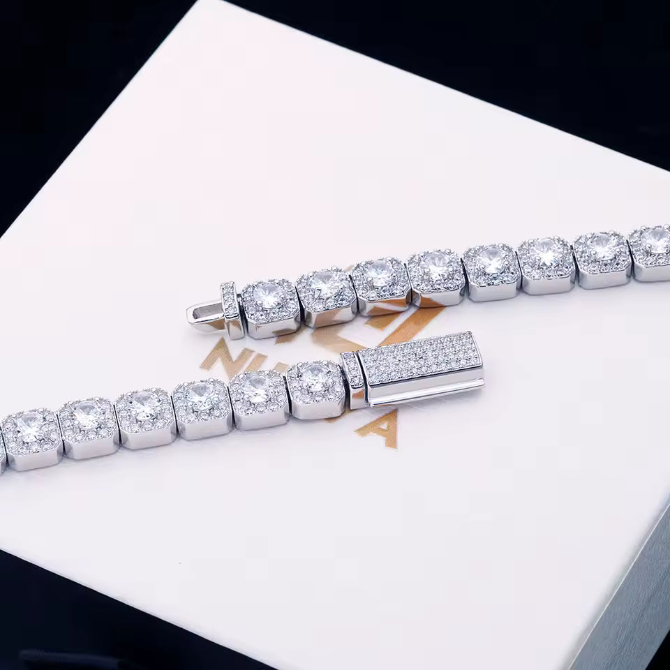 7mm Iced AAA+ CZ tennis bracelet
