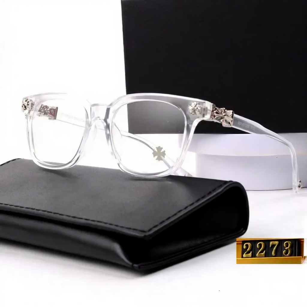 Chrome-Style Minimal Blue Light Glasses