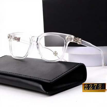 Chrome-Style Minimal Blue Light Glasses